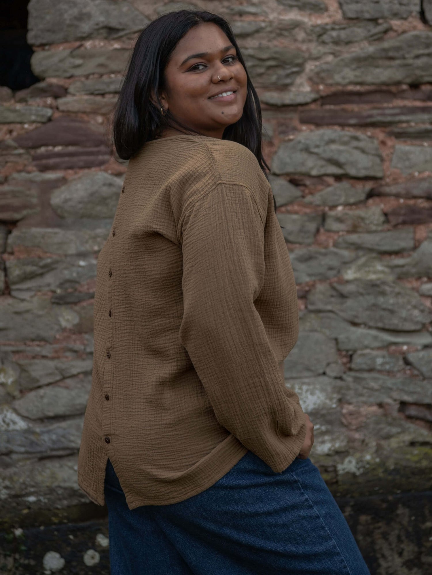 The Button Back Top - Women&