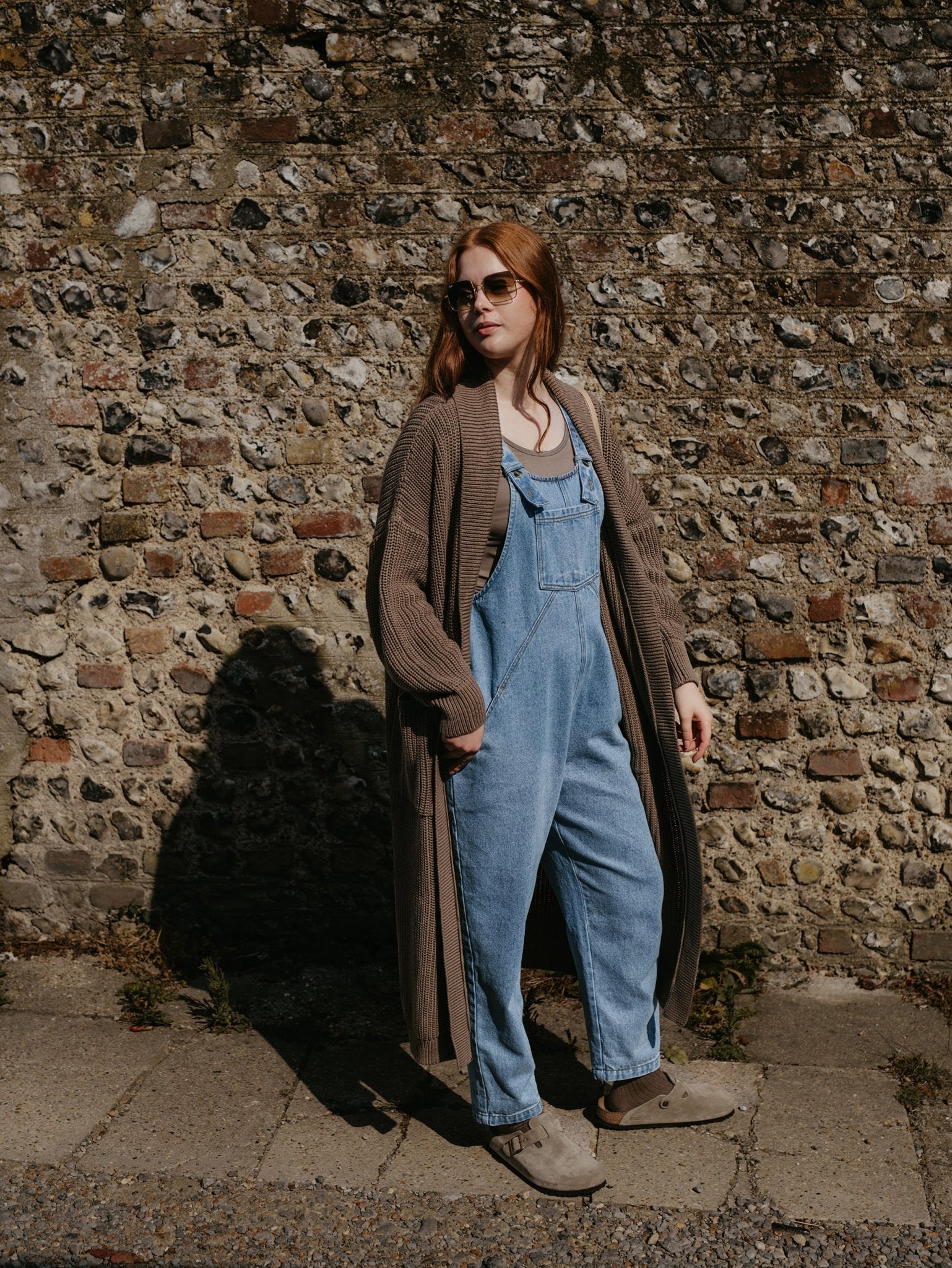 The Oversized Denim Dungaree - Women&