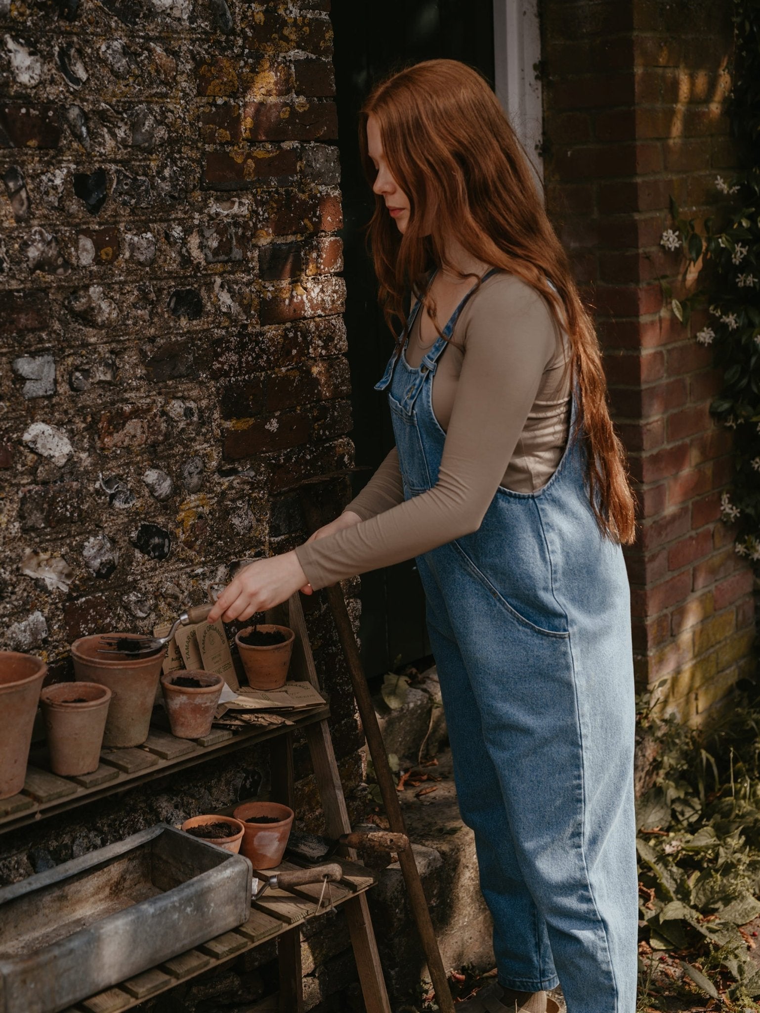 The Oversized Denim Dungaree - Women&