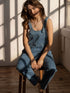 The Oversized Denim Dungaree - Women&