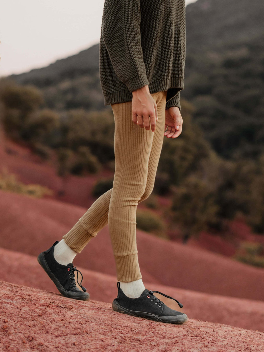 The Ribbed Legging - Tenth & Pine - Leggings - 0 - 3 months - antique rose
