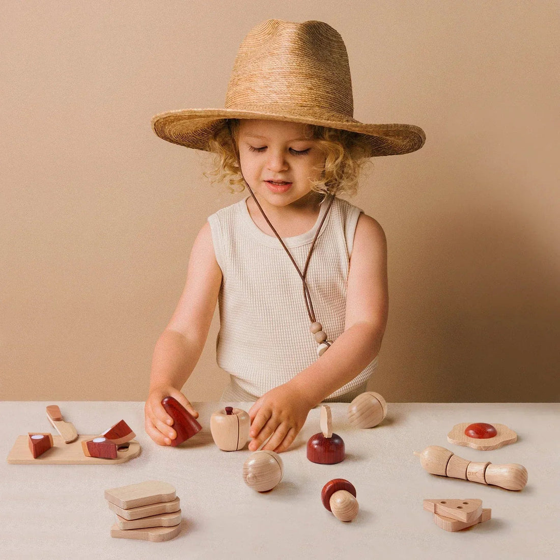 Tiny Land® Wooden Cut and Play Food Toys - Tenth & Pine - Toy Cookware -