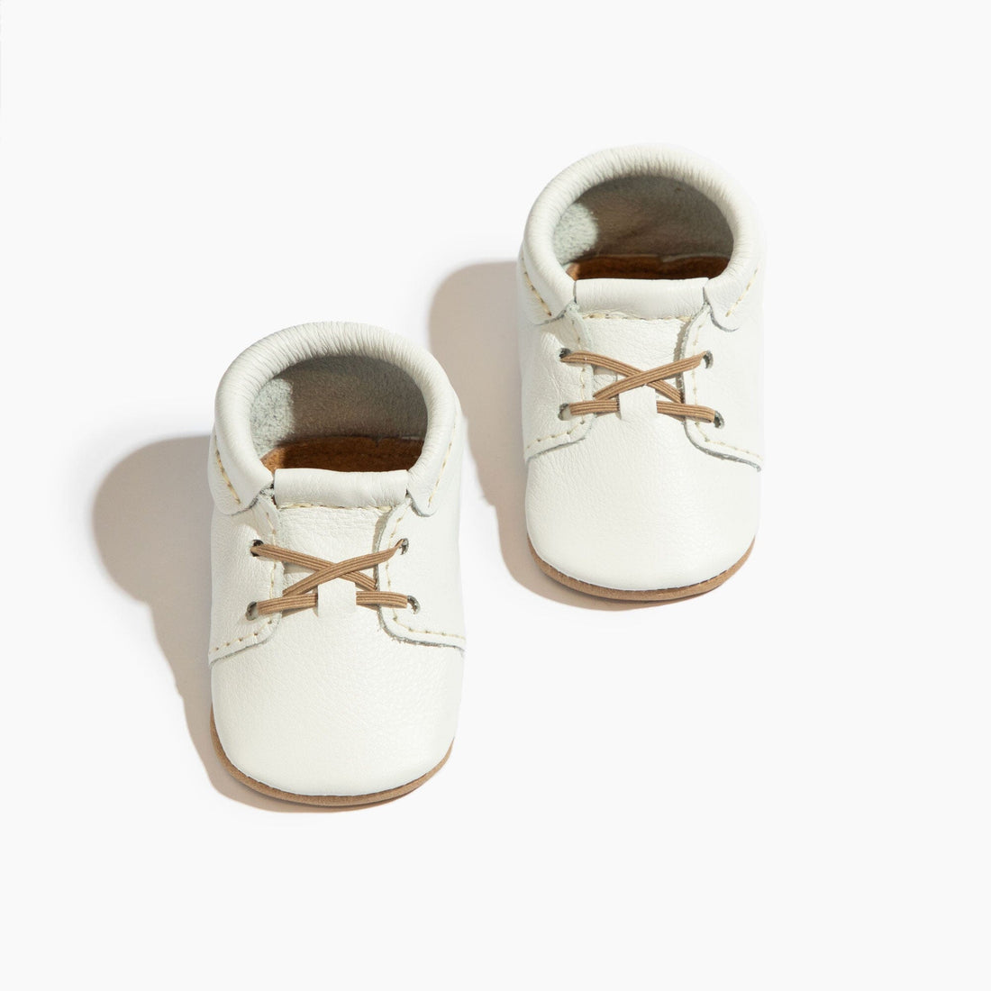 Toasted Bright White Oxford Baby Shoe - Tenth & Pine - Oxford - Soft Sole - 1