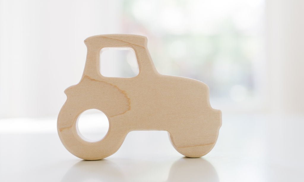 Tractor Wooden Grasping Toy - Tenth & Pine - Baby Soothers -