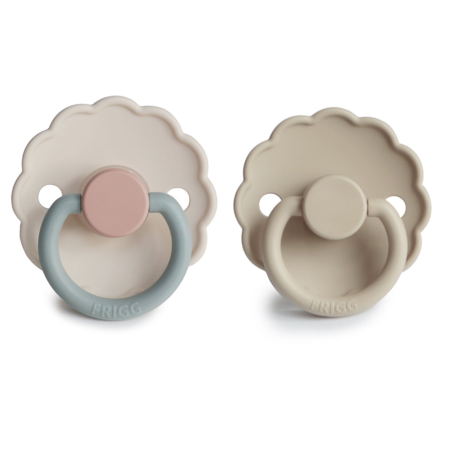FRIGG Daisy Silicone Pacifier 2 - Pack - Tenth &amp; Pine - FRIGG PACIFIERS - 6 - 18 months - Cream/Lupine