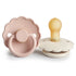 FRIGG Daisy Natural Rubber Pacifier 2 - Pack - Tenth & Pine - FRIGG PACIFIERS - 0 - 6 months - Blush/Cream