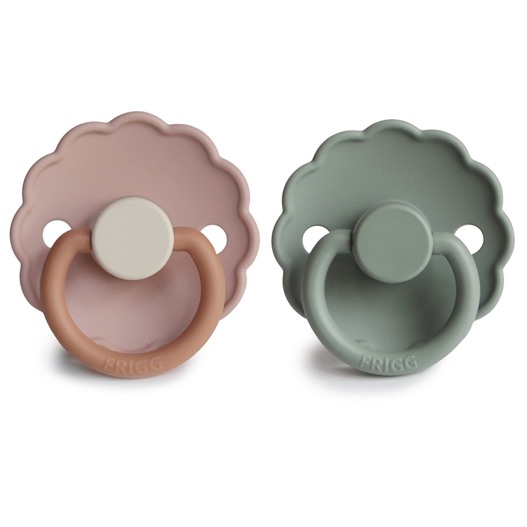 FRIGG Daisy Silicone Pacifier 2 - Pack - Tenth &amp; Pine - FRIGG PACIFIERS - 6 - 18 months - Cream/Lupine