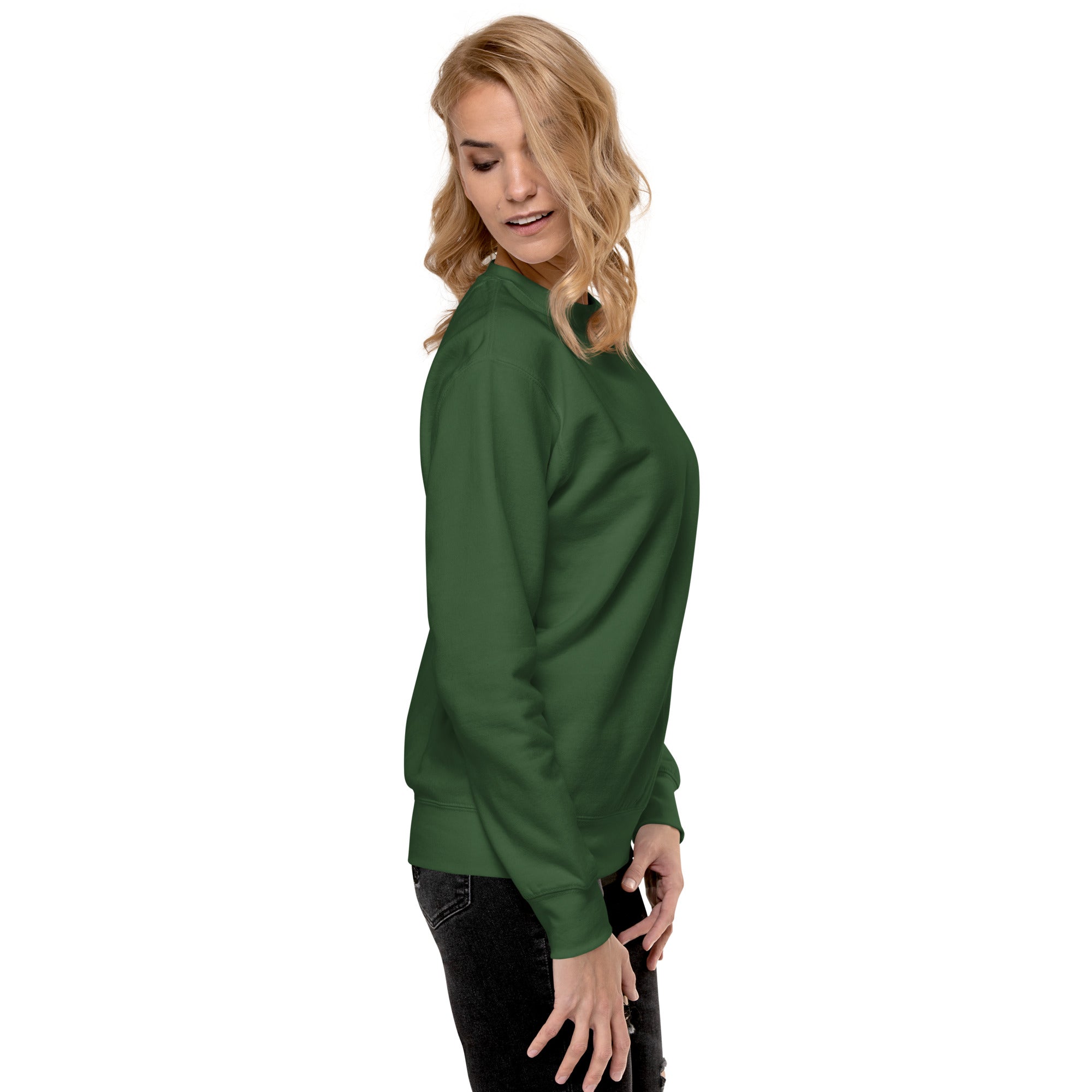 Mama. Embroidered | Premium Adult Sweatshirt - Tenth &amp; Pine - S - Forest Green