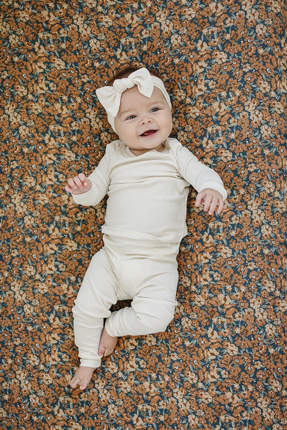 Venetian Floral Muslin Crib Sheet - Tenth & Pine -