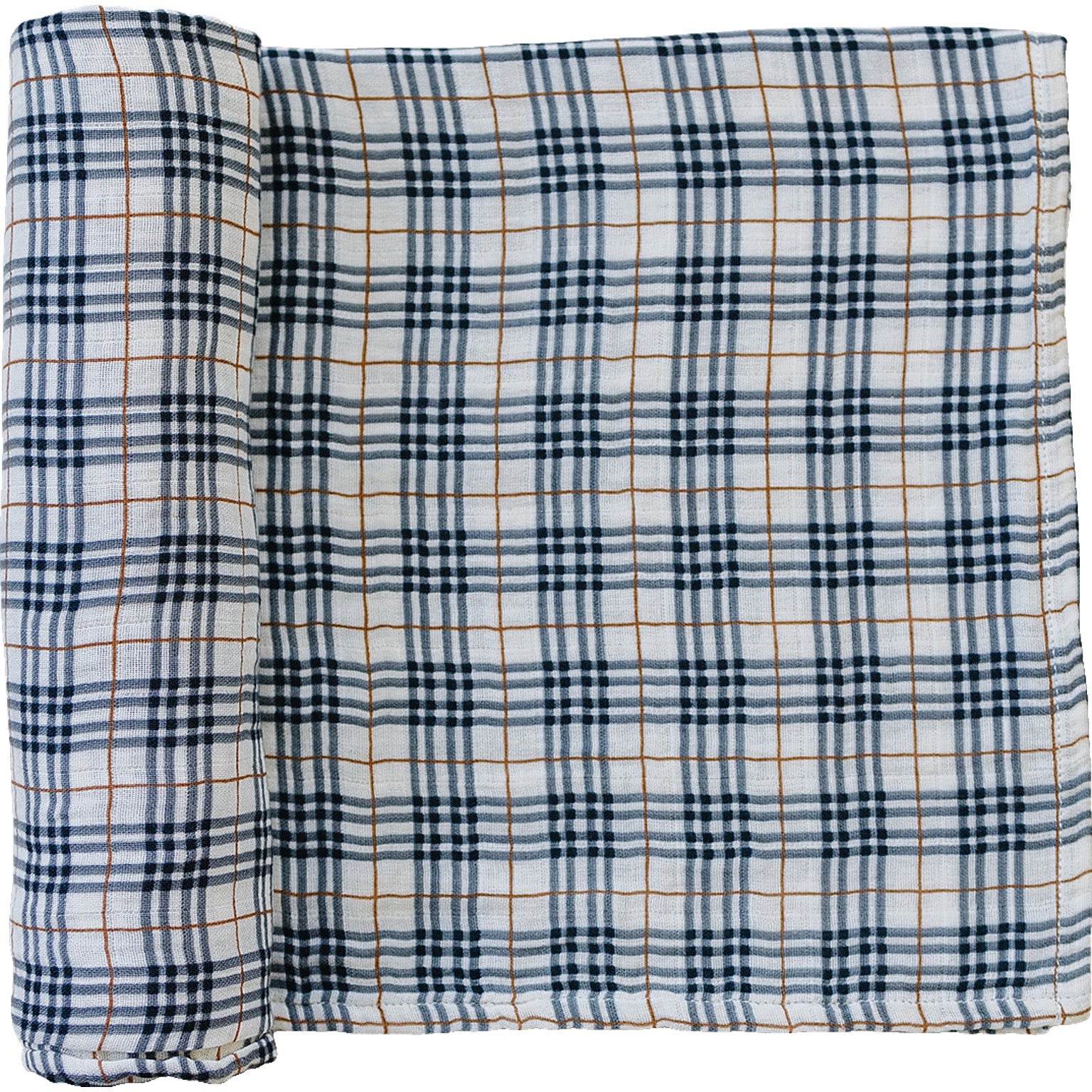 Vintage Plaid Muslin Swaddle Blanket - Tenth &amp; Pine - 