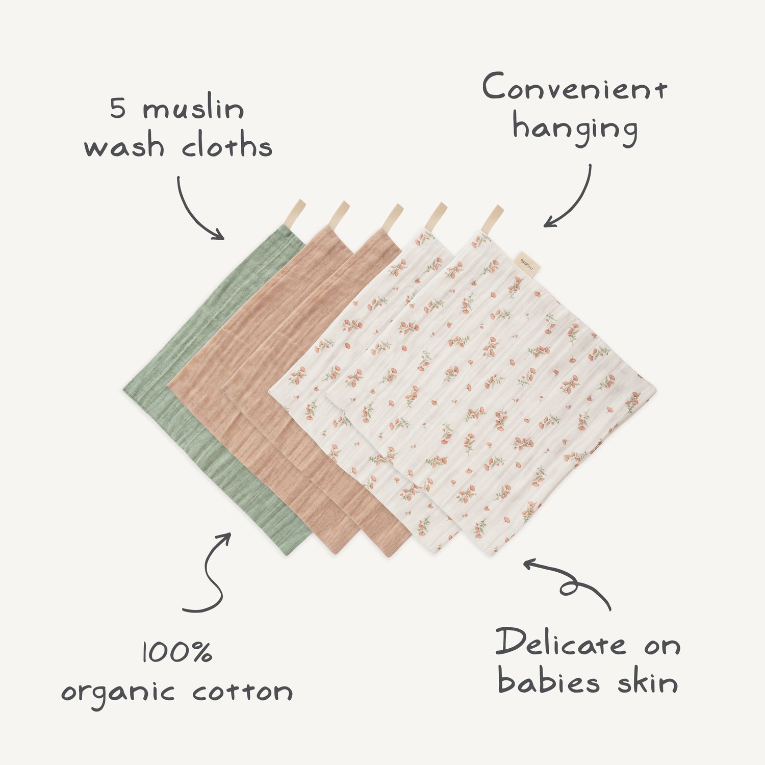 Muslin Cotton Washcloth