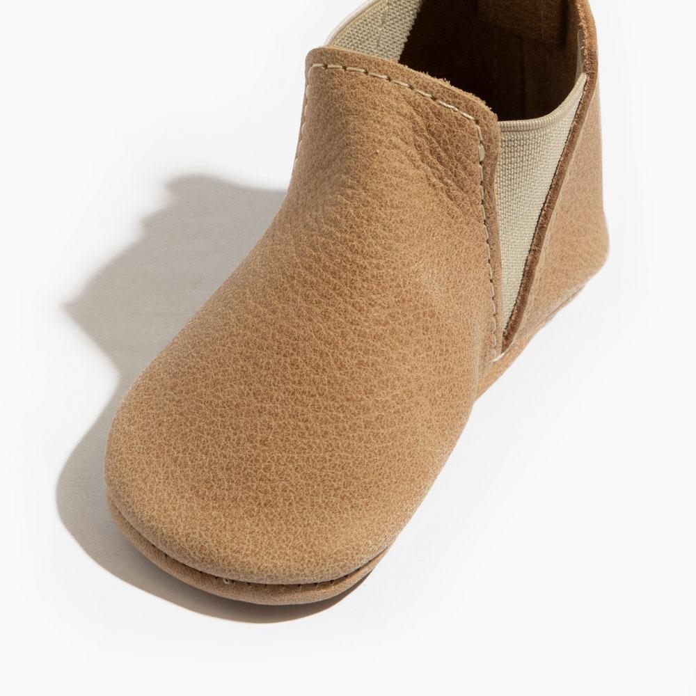 Weathered Brown Chelsea Boot Baby Shoe - Tenth & Pine - Chelsea Boot - Soft Sole - 1