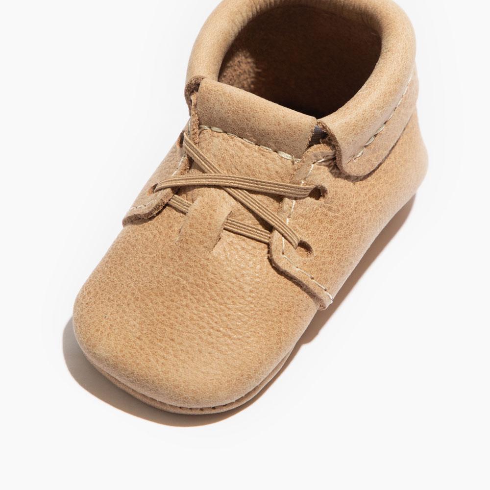 Weathered Brown Oxford Baby Shoe - Tenth & Pine - Oxford - Soft Sole - 1