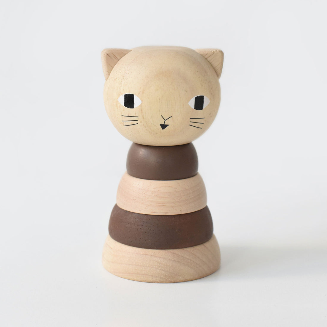 Wood Stacker - Cat - Tenth &amp; Pine - Wooden Toys - 