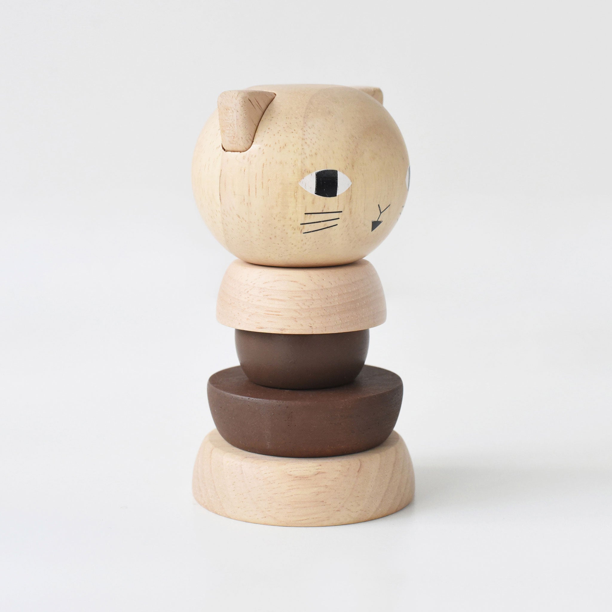 Wood Stacker - Cat - Tenth &amp; Pine - Wooden Toys - 